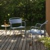 Muuto LINEAR OUTDOOR Stalowy Fotel Ogrodowy Lounge - Zewnętrzny / Czarny